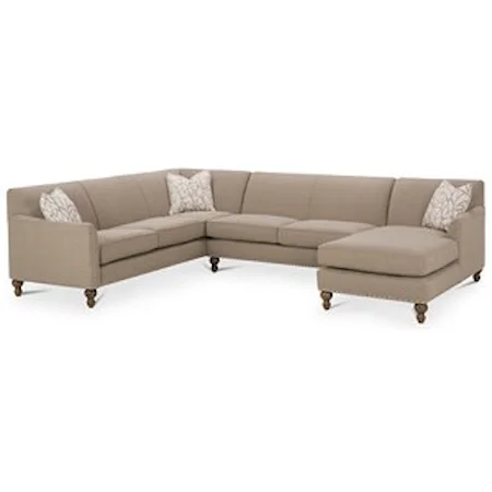 <b>Customizable</b> 3 Piece Sectional Sofa w/ LAF Chaise